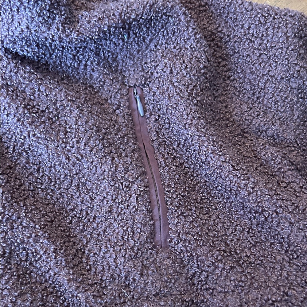 SET Active Brown Fleece Pullover - image 4